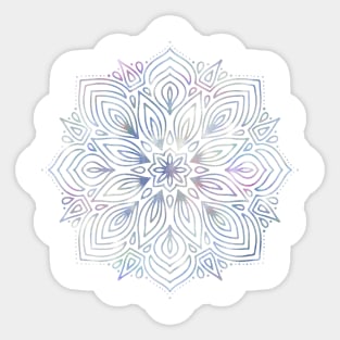 Iridescent Rainbow Pretty Mandala Sticker